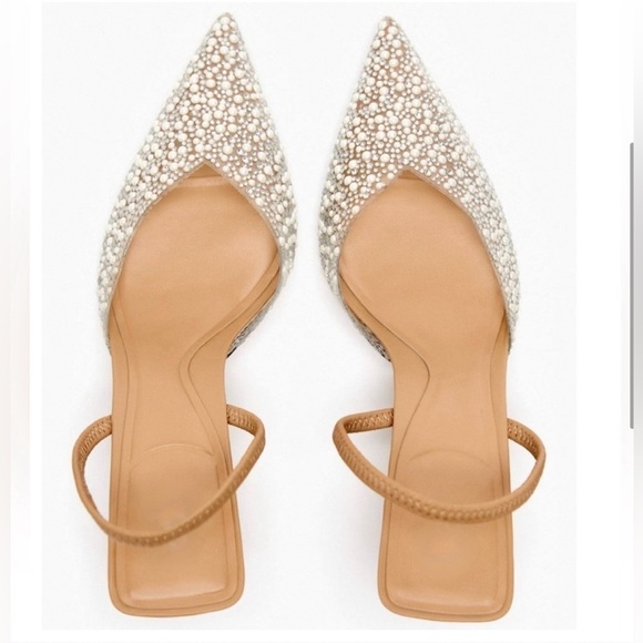 💎 Luxe Embellished Slingback Pointed Heels 💎 - Picture 5 of 5